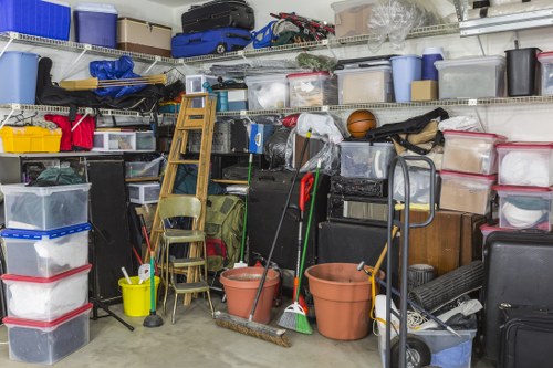 Recycling items during garage clearance